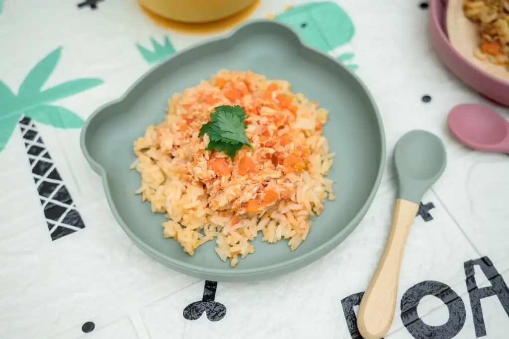 Arroz y pollo (sin sal)